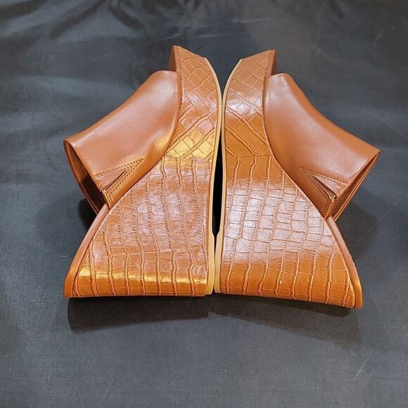 BRAND NEW NINE WEST PEEP TOE SLIPPERS WEDGE PLATFORM SANDAL - Picture 8 of 16